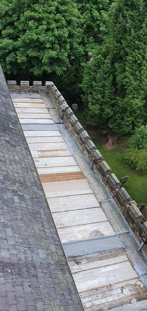 The Argus: Pictures from the church roof show the extent of the damage