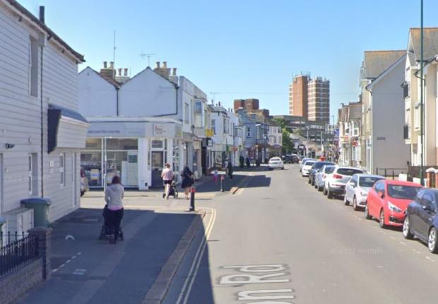 The Argus: London Road in Bognor. On the left is Glamis Street, which is where the man came from