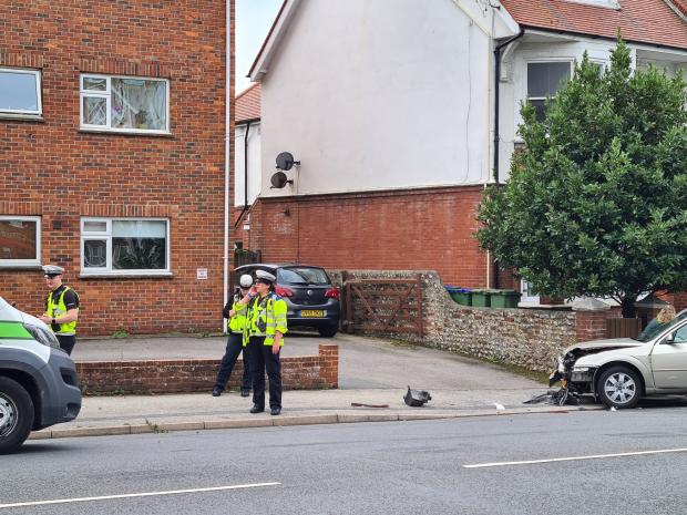 The Argus: The crash on the A259 this morning