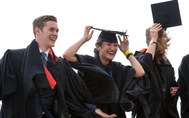 Argus: Sussex University students enjoy their graduation in July. Picture by Stuart Robinson