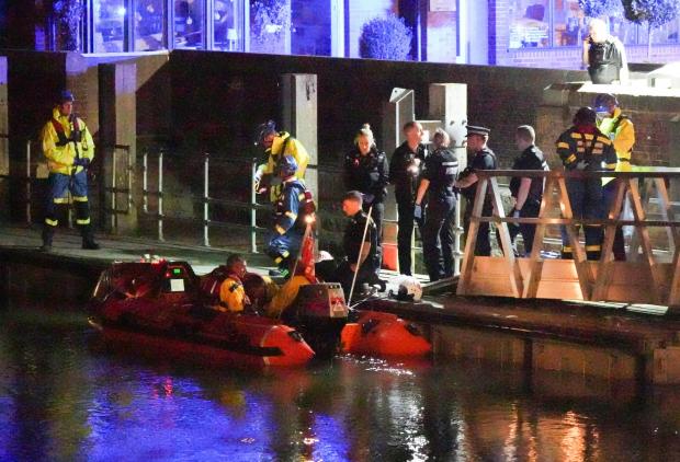 The Argus: Man rescued from the River Arun. Credit: Sussex News and Pictures