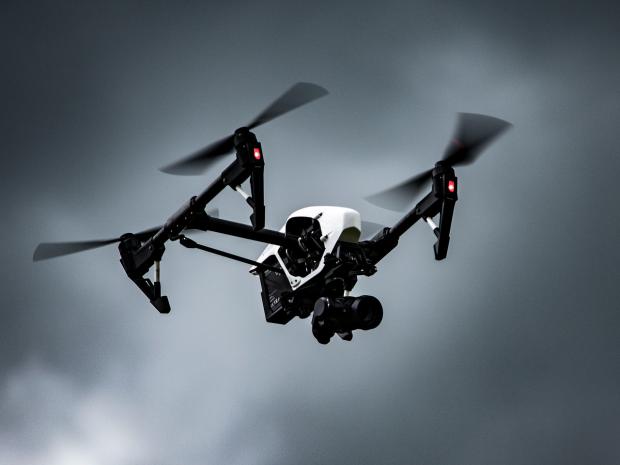 The Argus: Stock photo of a flying drone with camera