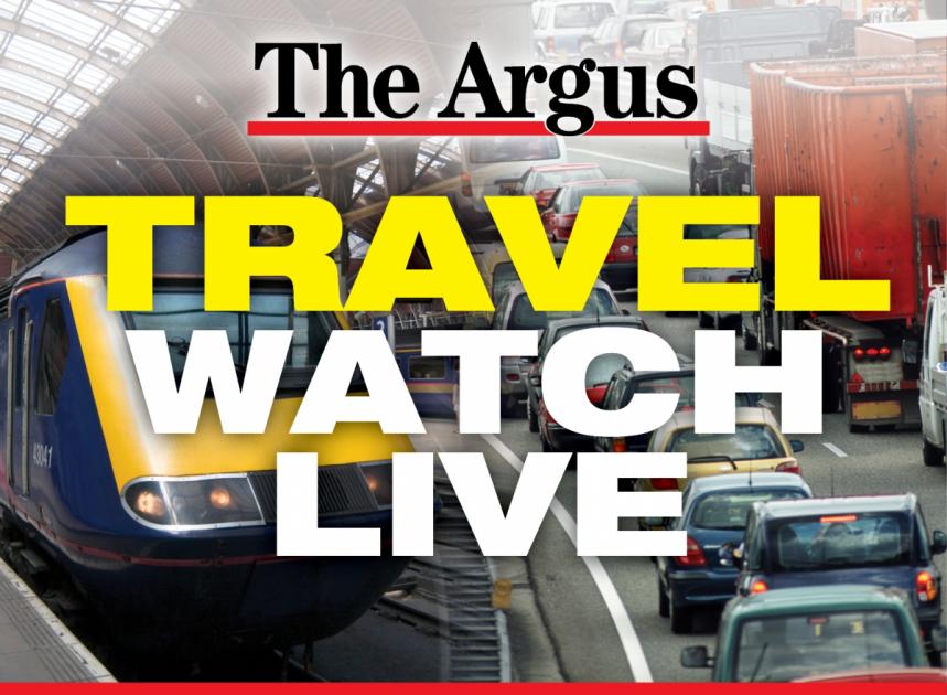 Live traffic and travel updates across Sussex on Thursday