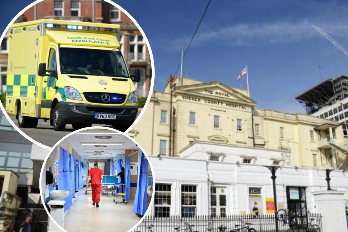 Royal Sussex County Hospital in Brighton: Emergency admissions delayed