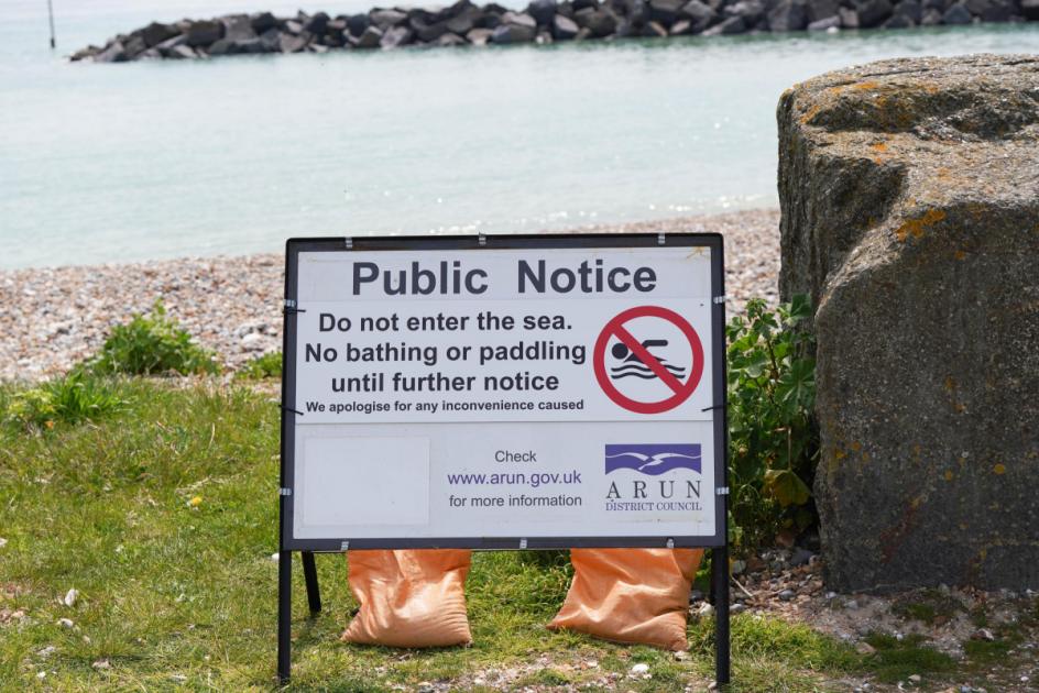 Electronic signs on Sussex beaches to warn swimmers of sewage spills 