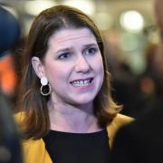 Liberal Democrats leader Jo Swinson gives a TV interview outside the Senedd, also known as the National Assembly building, in Cardiff during General Election campaigning. PA Photo. Picture date: Tuesday November 12, 2019. See PA story POLITICS Election.