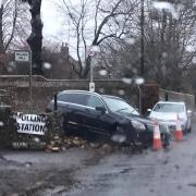 The incident outside a village hall in Chichester