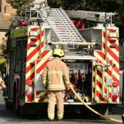 Firefighters from across the county were called to the scene to tackle the blaze