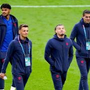 Brighton's Ben White is on duty with England at Euro 2020