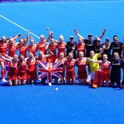 Team GB celebrate their Bronze medal win