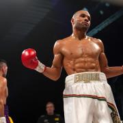 Chris Eubank Jr. celebrates victory after Wanik Awdijan retires in their International Middleweight Contest at the Utilita Arena, Newcastle. Picture date: Saturday October 16, 2021.