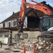 The clubhouse, which first opened in 1950, was torn down to make way for flood defences to defend the community in Shoreham