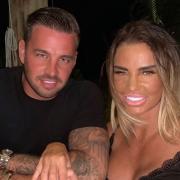 Katie Price and her on-off fiancé Carl Woods