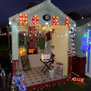 Hove beach huts share festive cheer in Christmas open day