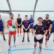 The rugby festival had been launched from the i360 last month, with players conducting training drills from the landmark's pod
