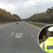 A man was fined for speeding on the M23 in Crawley