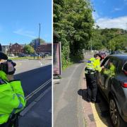 Police conducted traffic stops in Lewes on Monday as part of Operation Downsway