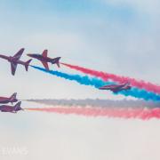 Friday's Red Arrows display. Photo: Philip Evans/ Argus Camera Club