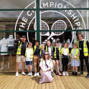 Moulsecoomb Primary School pupils at Wimbledon
