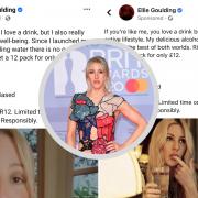 Pop Star Ellie Goulding's Facebook posts for alcohol brand banned