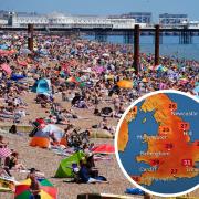 A Level Three heatwave warning for Brighton has been issued. Picture: PA/Met Office