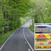 The incident happened on the A283 near Storrington this morning
