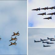The Black Eagles have been pictured around Sussex. Left, picture from Kevin Long. Top right, Picture from Martin Brewer. Bottom right, picture from Stuart Williams