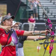 Shoreham archer Bryony Pitman secured silver at the World Games in Birmingham, Alabama: credit - World Archery