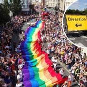 Several roads across Brighton and Hove will be closed as Pride returns to the city