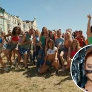 Dancers performed to Christina Aguilera's hit 'Dirrty' ahead of her performance at Pride on Saturday