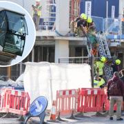 Builder knocked unconscious when hit with bottle of pee dropped from crane in Worthing