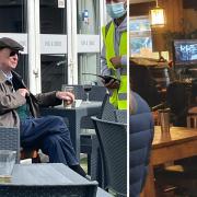 PICTURED: Michael Caine filming for new movie about Hove war veteran