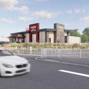 Illustration of the proposed Costa Coffee drive-in