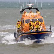 Eastbourne lifeboat volunteers onboard Diamond Jubilee