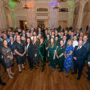 Award winners pose for a picture at the SECAmb annual awards night
