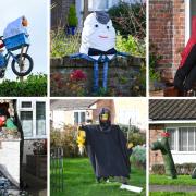 A number of scarecrows pop up in Ferring