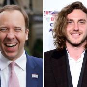 Matt Hancock and Seann Walsh entered the jungle together in Wednesday's episode