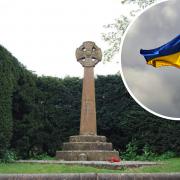 Students will place a wreath decorated in the colours of the Ukrainian flag to remember those killed during the Russian invasion