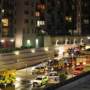 Fire services respond to reports of a fire in Brighton Marina