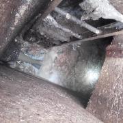 Fat was found down a manhole in Cissbury, near Worthing