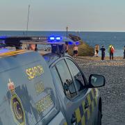 Coastguard crews, along with the RNLI and the ambulance service, were called to the incident