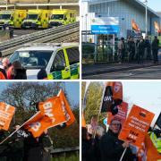 Ambulances crews are on strike as part of GMB walkouts
