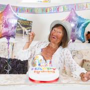 Dinkie Flowers, from Shoreham, celebrating her 101st birthday last year