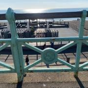 The piece of seafront railing is similar to this one