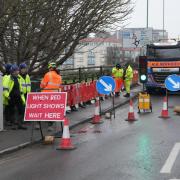 Roadworkers have reported feeling unsafe while repairing potholes