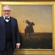 Rupert Toovey with the record breaking painting