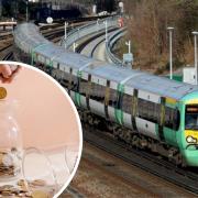 Train prices have risen by around six per cent