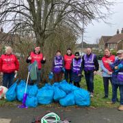 Labour Party activists and candidates, along with local residents, teamed up to clean litter from the streets in Hangleton