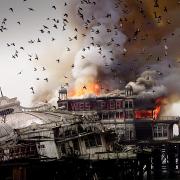 People were left in shock as the West Pier burst into flames in March 2003