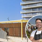 Bayside Social is closing in mid-April. Inset, Kenny Tutt who won Masterchef